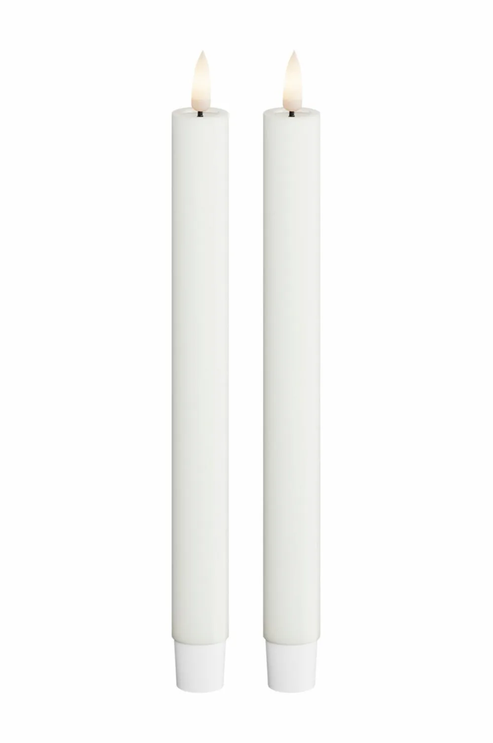 DeluxeHomeart LED-kronelys 2,2x24 cm 2 stk. Vit Hot