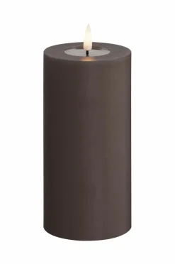DeluxeHomeart LED-søjlelys 7,5x15 cm Mocca Outlet