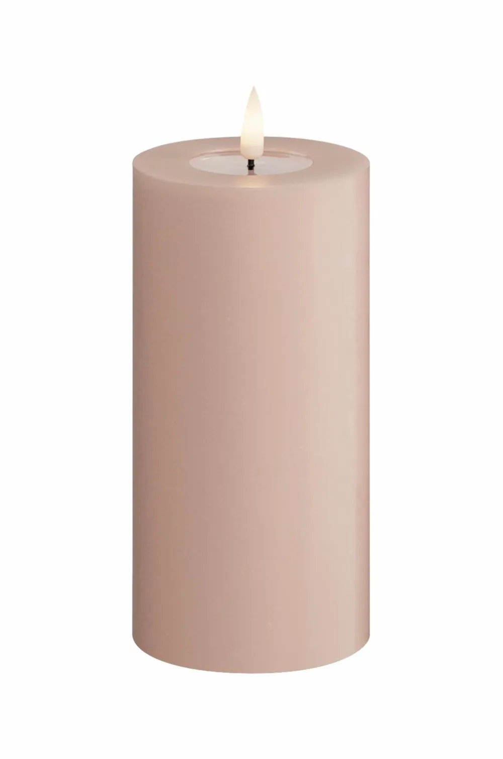 DeluxeHomeart Lys & Duft>LED-søjlelys 7,5x15 cm Lyserød