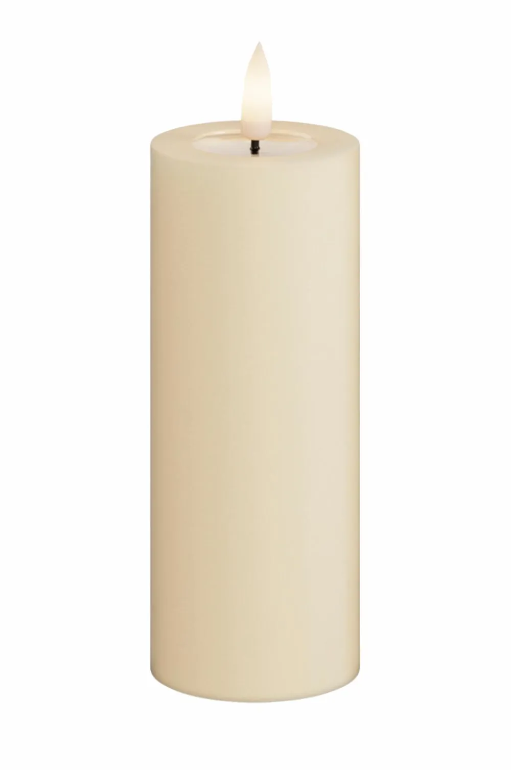 DeluxeHomeart LED-søjlelys 5x12,5 cm Creme Sale