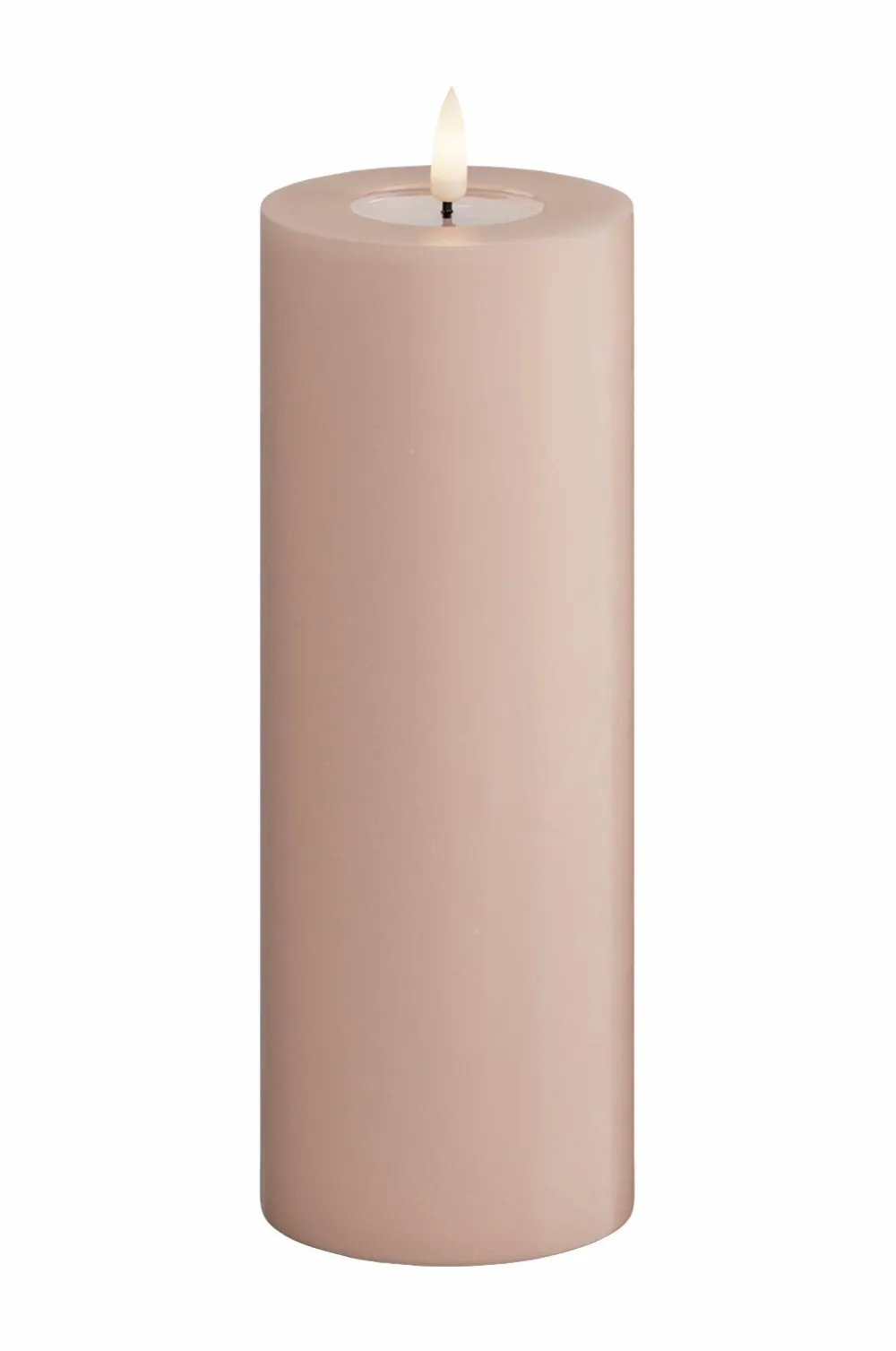 DeluxeHomeart Lys & Duft>LED-søjlelys 7,5x20 cm Light pink