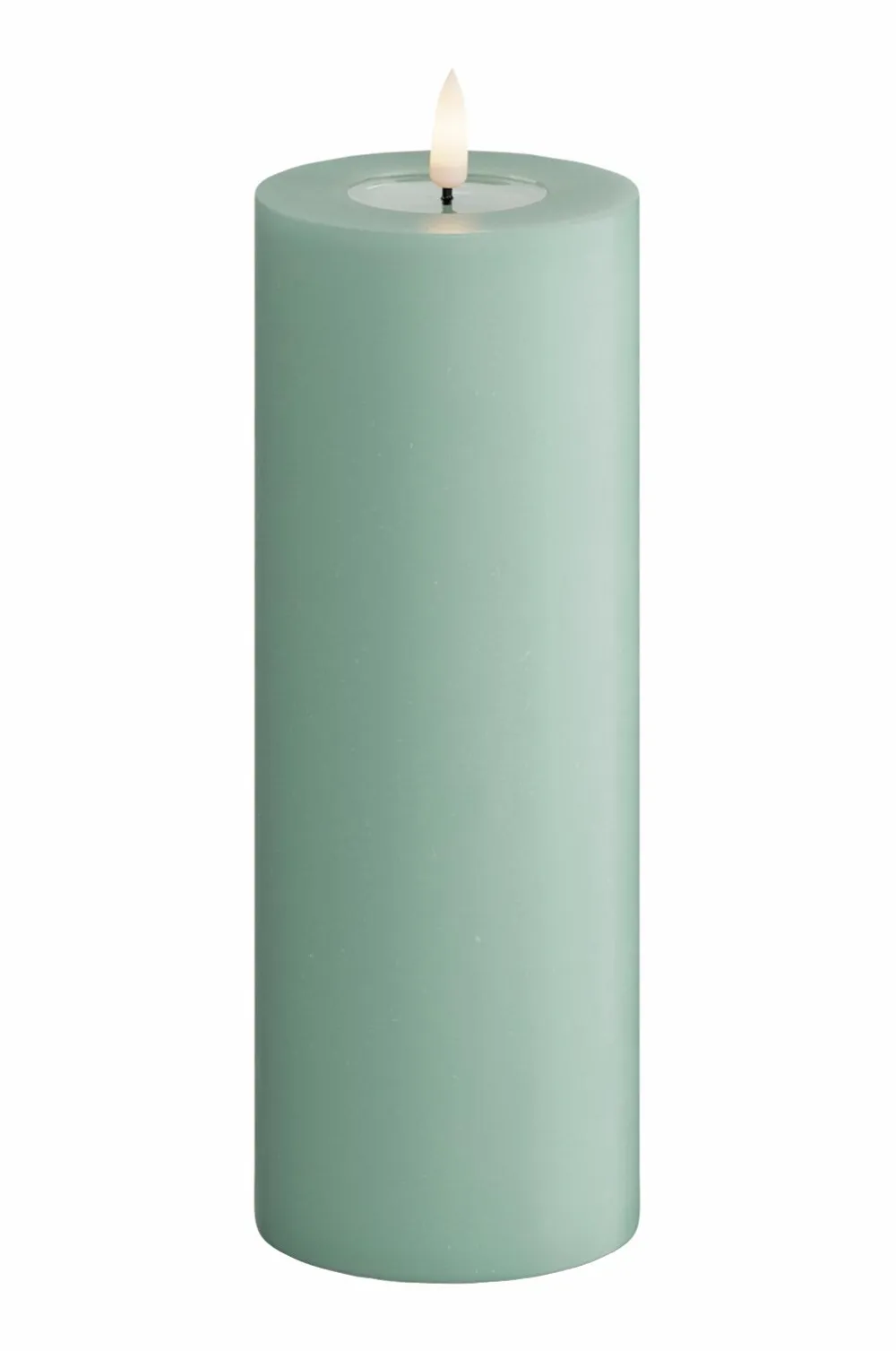 DeluxeHomeart LED-søjlelys 7,5x20 cm Sage green Online