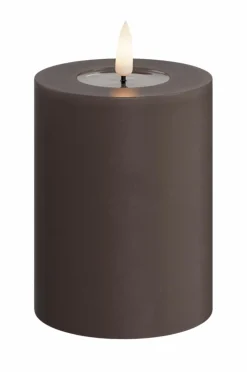 DeluxeHomeart LED-søjlelys 7,5x10 cm Mocca