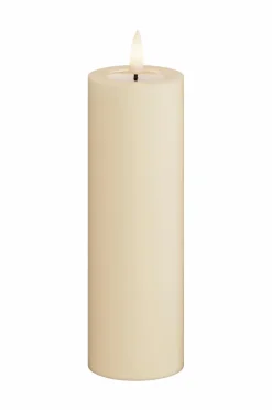 DeluxeHomeart LED-søjlelys 5x15 cm Creme Clearance