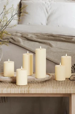DeluxeHomeart LED-søjlelys 7,5x10 cm Creme Online