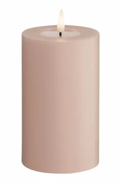 DeluxeHomeart Lys & Duft>LED-søjlelys 7,5x12,5 cm Lyserød