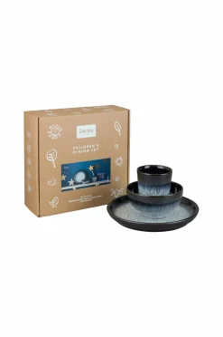 Denby Børneservice Halo 3 dele Sort Clearance