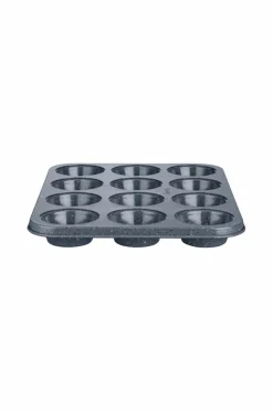 Denby Bagetilbehør & Bageredskaber>Cupcakeform Quantanium Finish 12 kop Grå