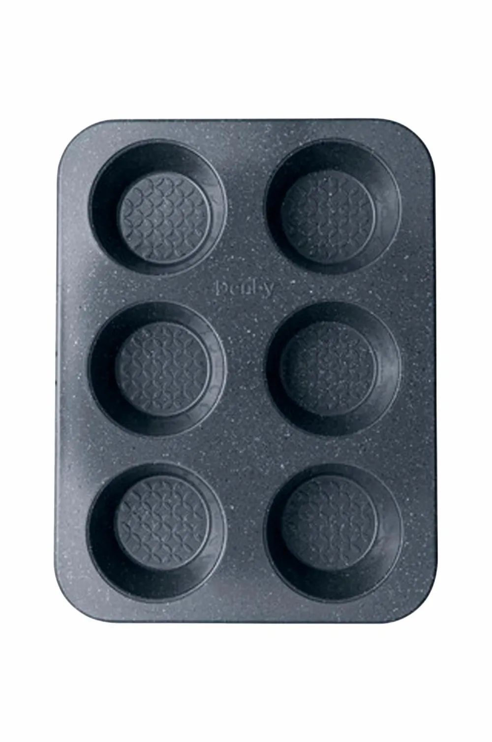 Denby Muffinsform Quantanium Finish 6 cup Grå