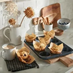 Denby Muffinsform Quantanium Finish 6 cup Grå