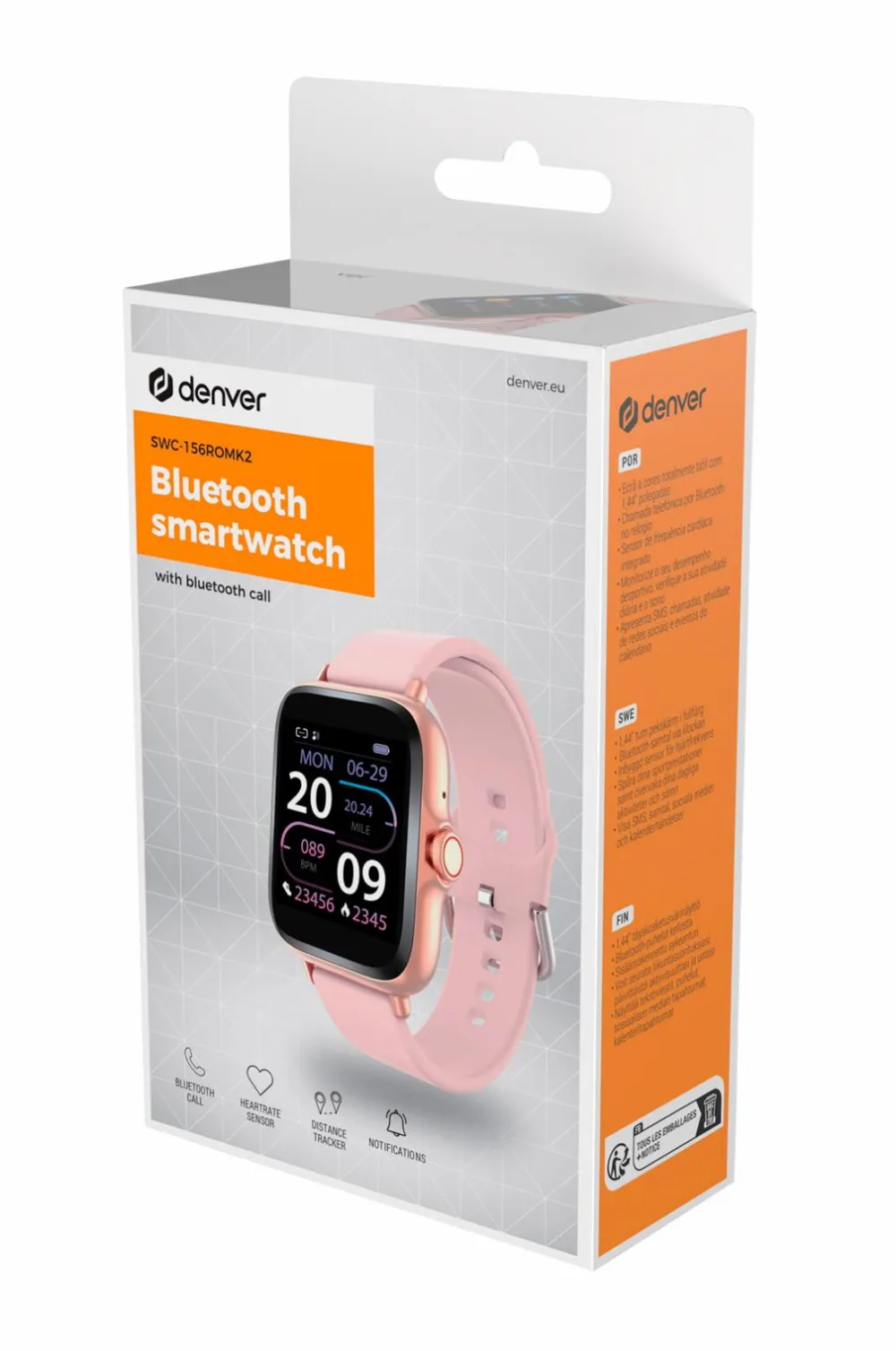 Denver Smartwatch 1,44" med hjertesensor No color New