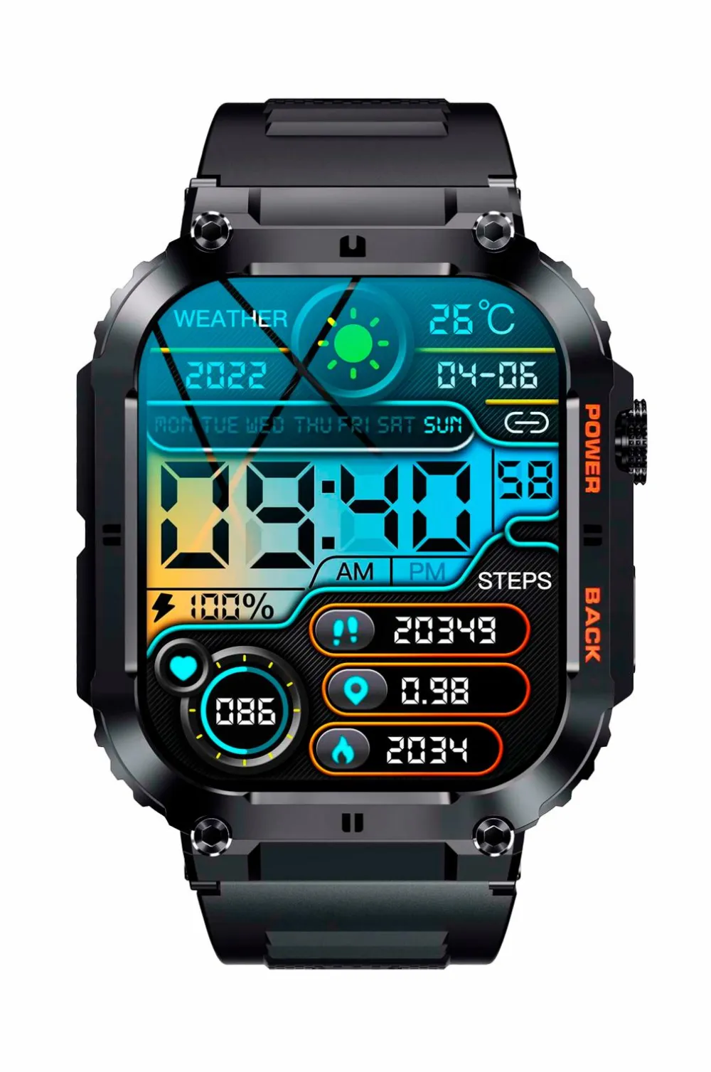 Denver Ure|Ure>Smartwatch SWC-191b Bluetooth Smartwatch No color