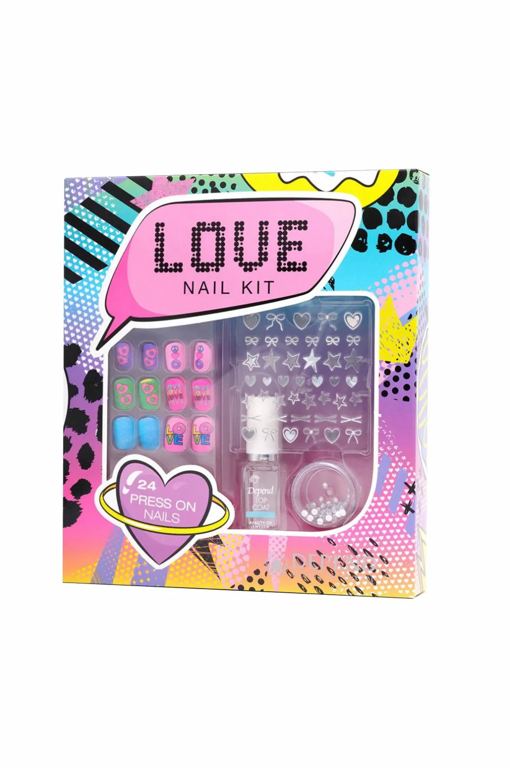 Depend Makeup|Gaveæsker>Giftbox Love Nail Kit Press On Nails No Color