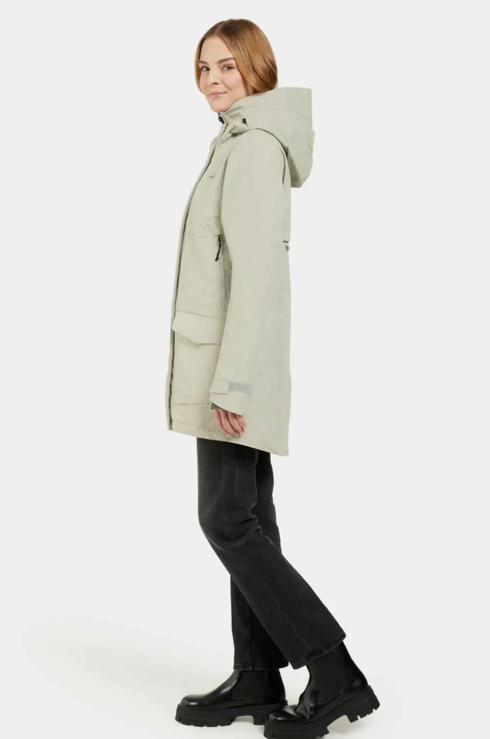 Didriksons Regntøj>Parka Frida Wns Parka 7 Wilted leaf