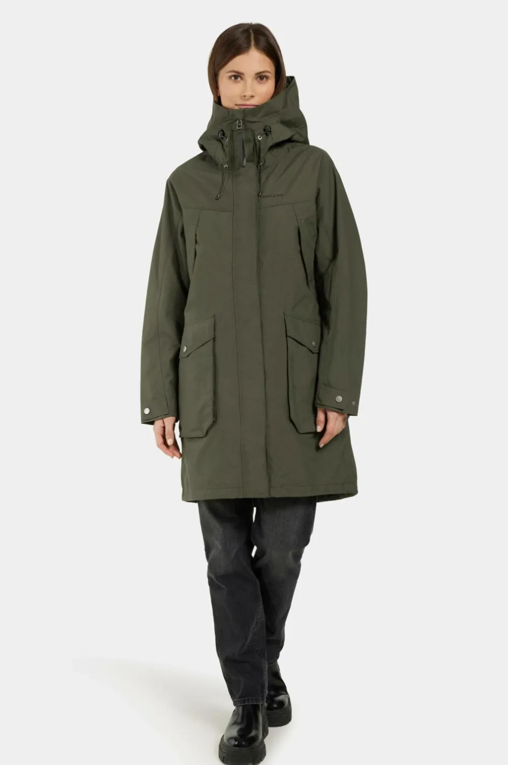 Didriksons Regntøj>Parka Thelma Wns Parka 10 Deep green