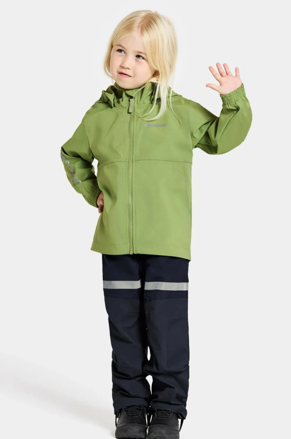 Didriksons Vindjakke Hallon Kids Jkt Algae green Outlet