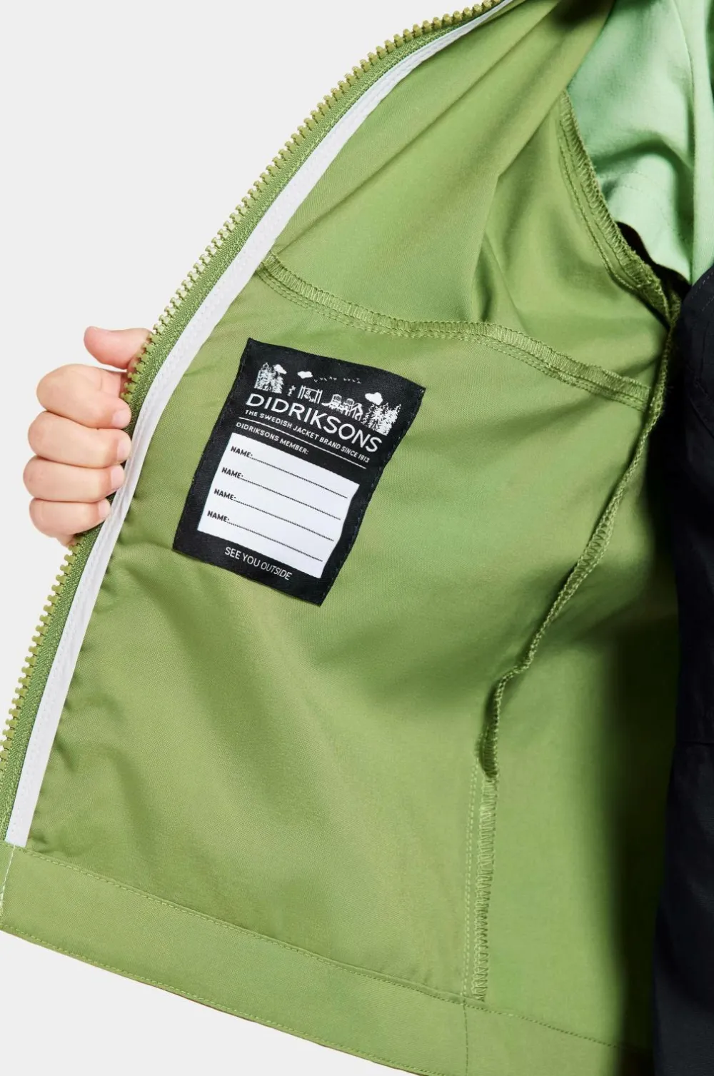 Didriksons Vindjakke Hallon Kids Jkt Algae green Outlet