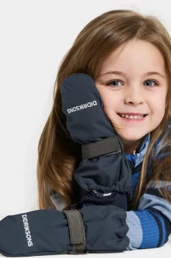 Didriksons Vintervanter Biggles Zip Mitten 8 Navy Outlet