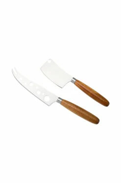Dorre Husholdningsartikler>Ostebakke med knive Sally Akacietræ