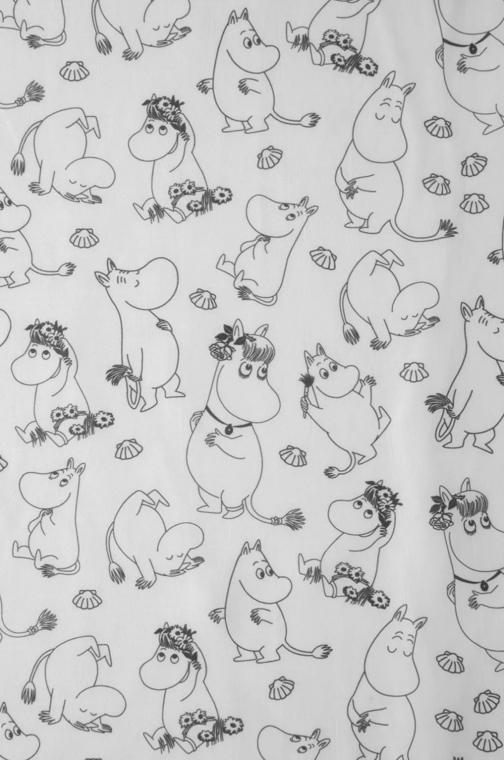 Dsignhouse x Moomin Bruseforhæng Mumin 180x200 cm Hvid dal Hot