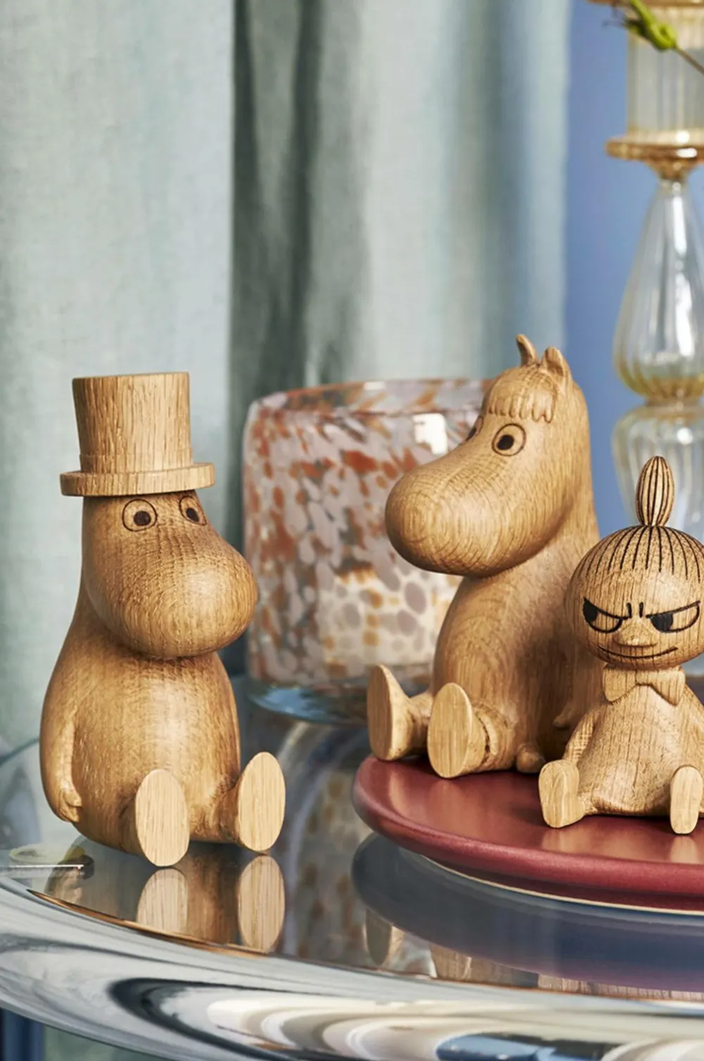 Dsignhouse x Moomin Pynteting>Trædoration Muminpappa 10 cm Ek