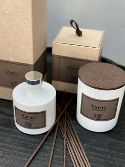 Eightmood Duftlys, Purity Sweet floret Brun/hvid Online