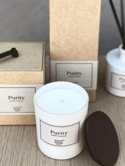 Eightmood Duftlys, Purity Burnt vanilla Beige/brun/hvid Sale