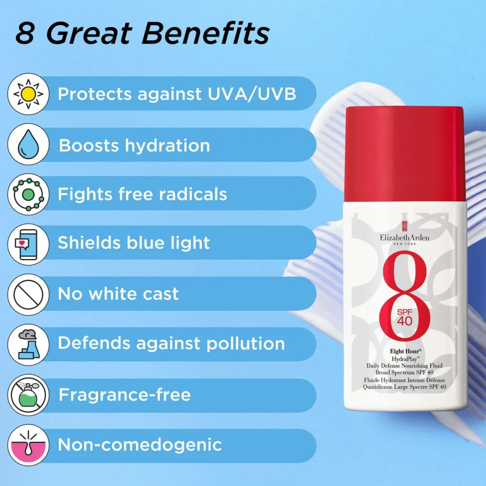 Elizabeth Arden Kropspleje|Kropspleje>Eight Hour Sun Hydraplay Daily Defense SPF40 50 Ml No Color