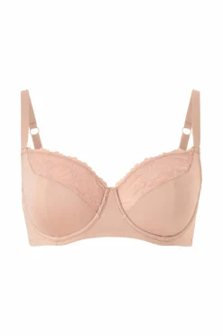 Ellos Collection Bh med bøjler i blonde på toppen Beige Hot