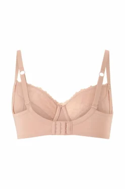 Ellos Collection Bh med bøjler i blonde på toppen Beige Hot