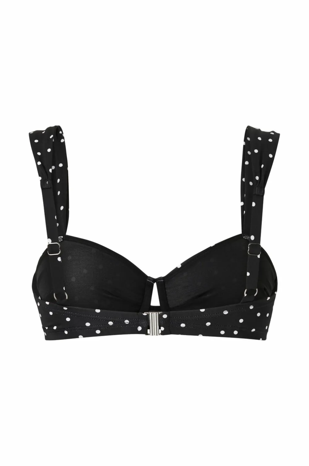 Ellos Collection Bikini-BH med bøjle Sort/hvidprikket Hot