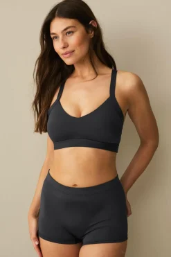 Ellos Bikinier & Bikinidele>Collection Blød bikinitop med krydset ryg Sort