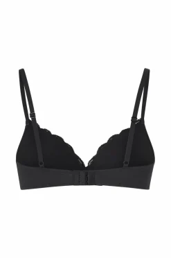 Ellos Collection Blød BH med blondedetaljer Sort Online
