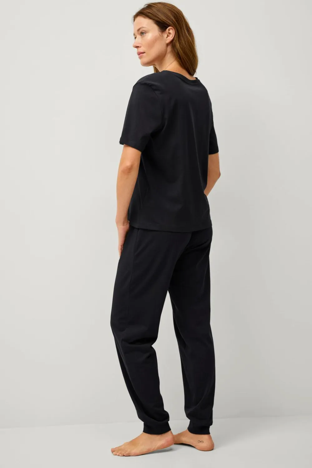 Ellos Nattøj>Collection Blødt pyjamassæt Sort