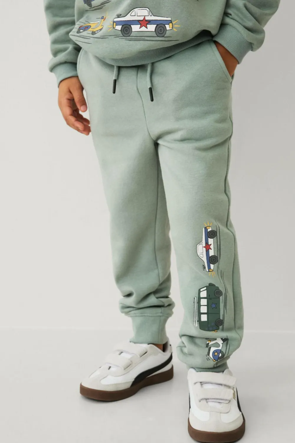Ellos Bukser & Leggings>Collection Bløde bukser med print lysegrøn