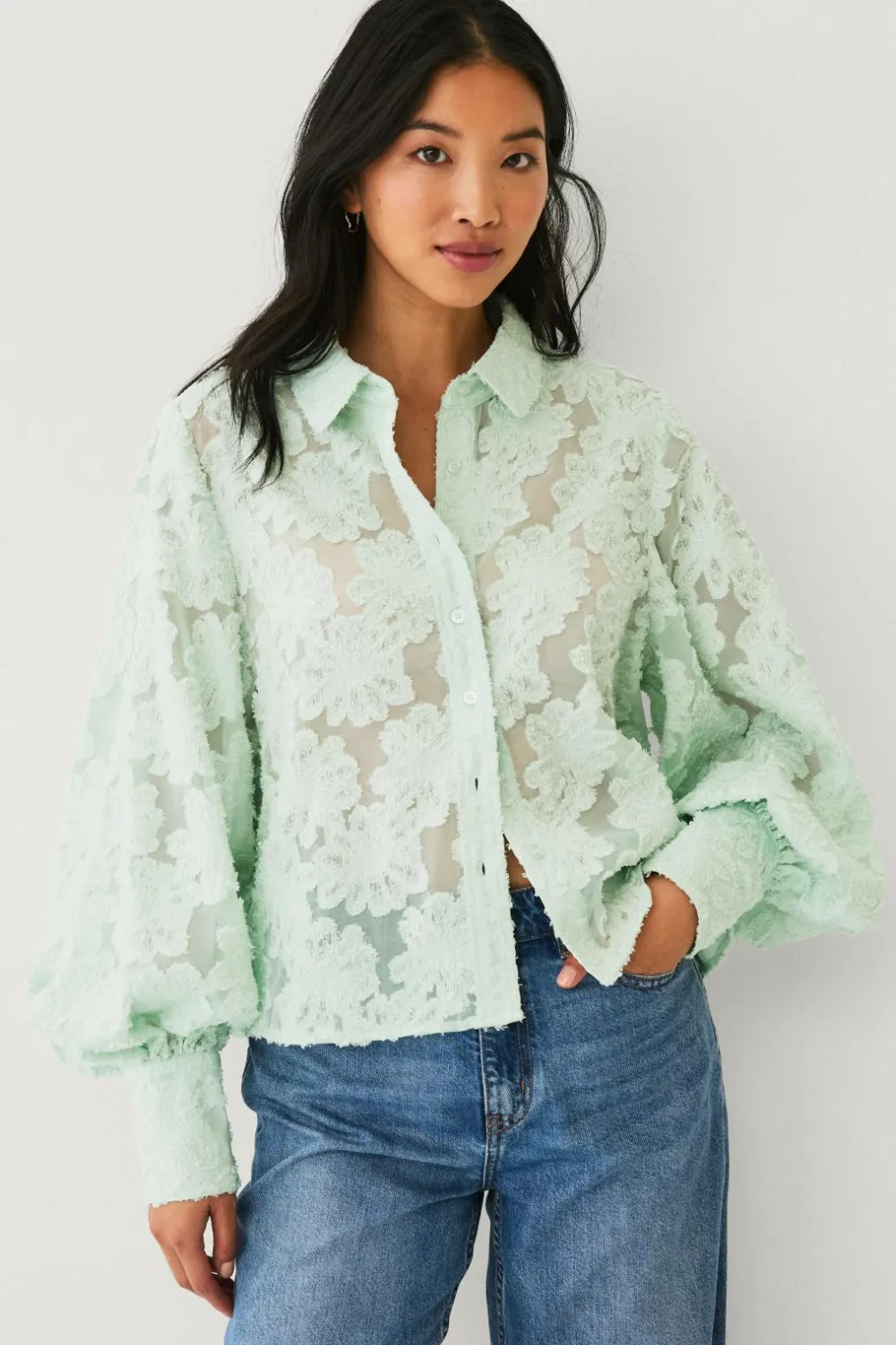 Ellos Collection Bluse Kim Lysegrøn Clearance