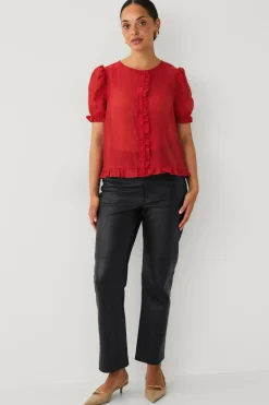 Ellos Collection Bluse Rød Best