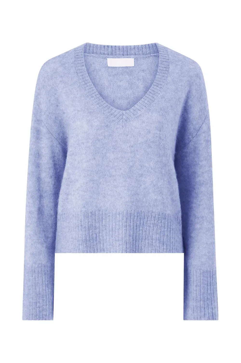 Ellos Trøjer & Cardigans>Collection Bred, v-halset trøje Blå