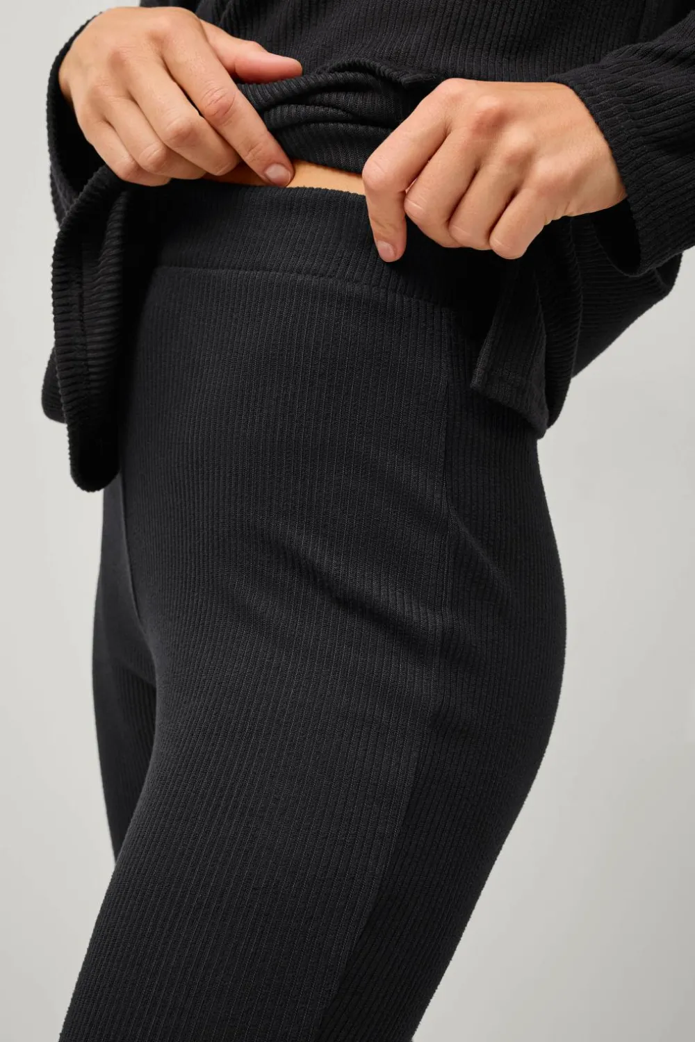 Ellos Loungewear & Homewear>Collection Bukser med svaj Sort
