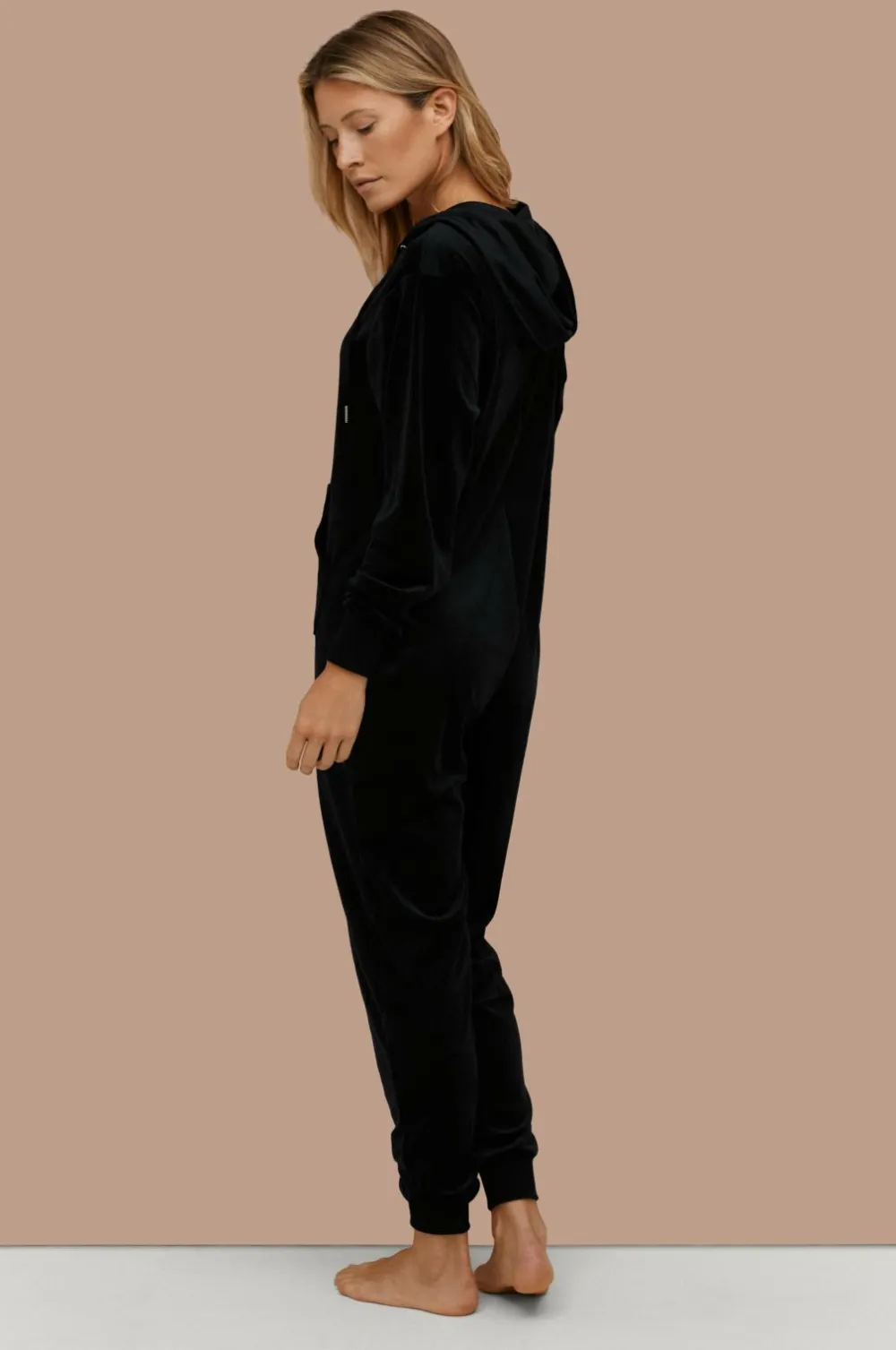 Ellos Nattøj|Loungewear & Homewear>Collection Buksekjole med ribbede detaljer Sort