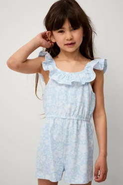 Ellos Collection Buksekjole Sigrid Blå blomstret