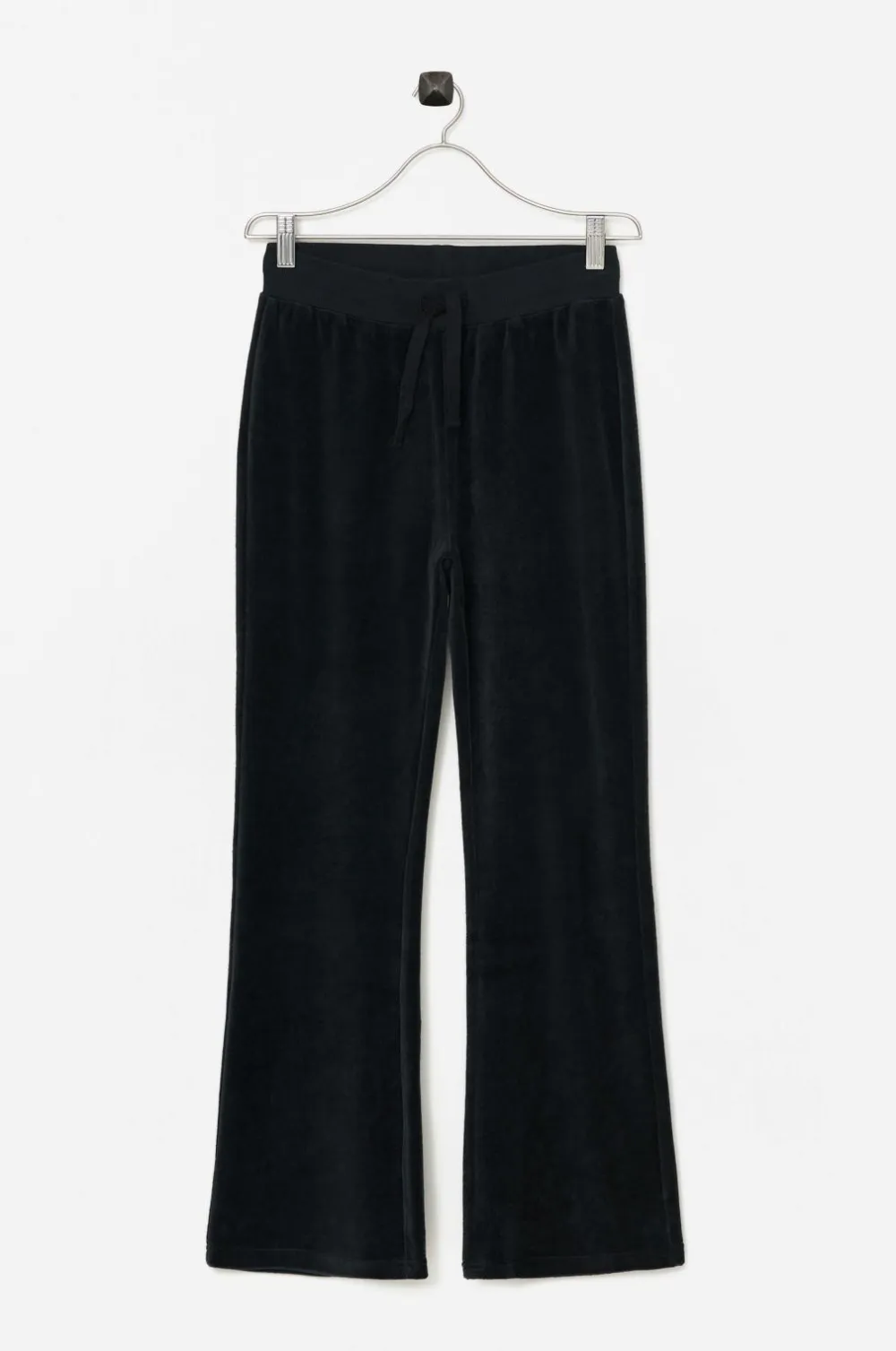 Ellos Collection Bukser Clare i velour Black mdf/metal Discount