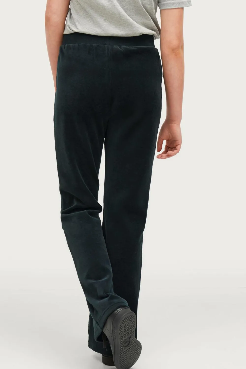 Ellos Collection Bukser Clare i velour Black mdf/metal Discount