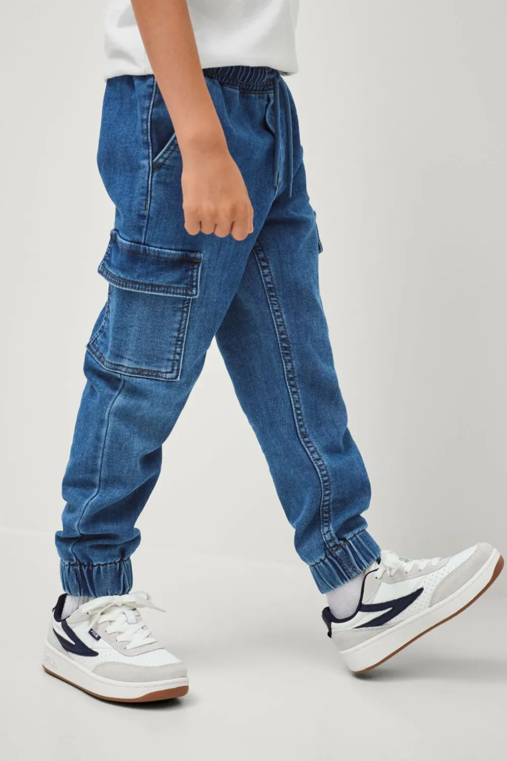 Ellos Bukser & Leggings>Collection Cargobukser Dylan Blå denim