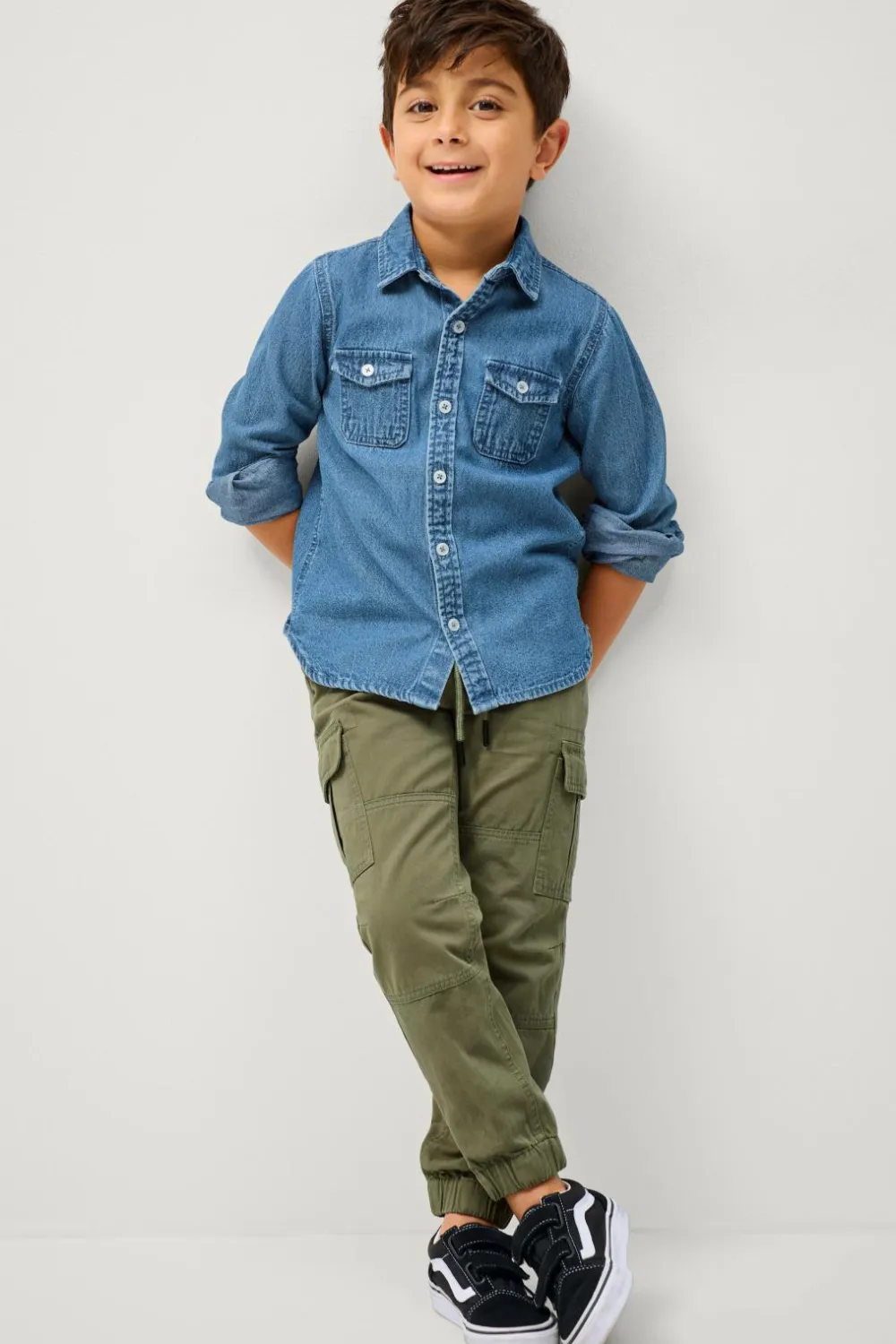 Ellos Collection Cargobukser James Grøn Outlet