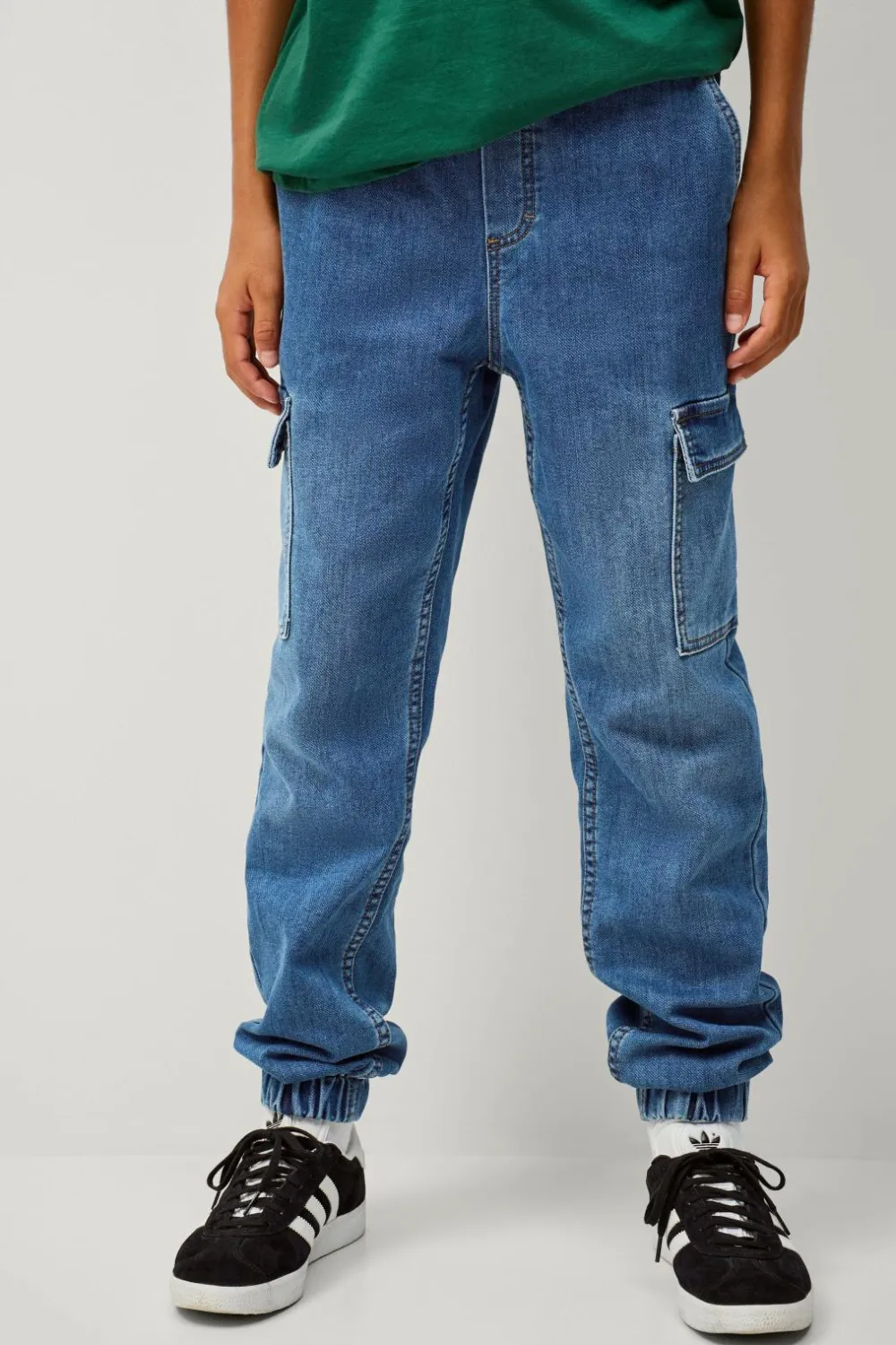 Ellos Bukser & Leggings>Collection Cargobukser Dylan Blå denim