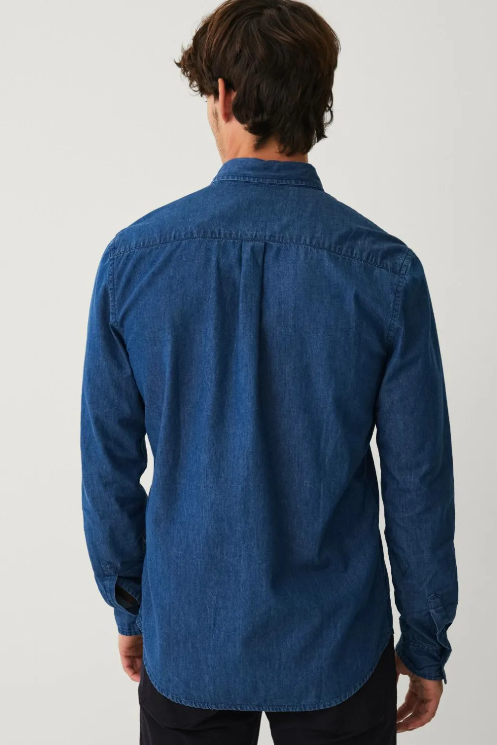Ellos Collection Cowboyskjorte Bryant Mørkeblå denim New