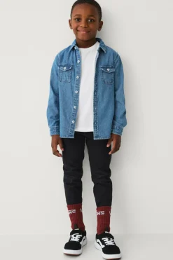 Ellos Collection Cowboyskjorte Charlie Mellemblå denim Hot