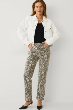 Ellos Collection Croppet jakke Naturlig hvid Hot