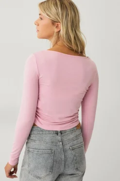 Ellos Collection Croppet top rosa Sale